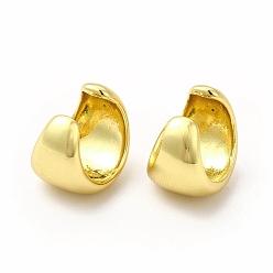 Real 18K Gold Plated Rack Plating Brass Cuff Earrings for Women, Long-Lasting Plated, Lead Free & Cadmium Free, Real 18K Gold Plated, 12x14x10mm