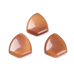 Chocolate Colgantes de ojo de gato, encantos triángulo, chocolate, 45.5x35x7.5 mm, agujero: 1.4 mm