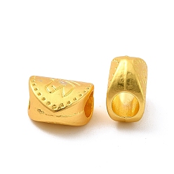 Matte Gold Color Rack Plating Alloy European Beads, Large Hole Beads, Lead Free & Cadmium Free & Nickel Free, Heart with Horse, Matte Gold Color, 11.2x12.5x7.5mm, Hole: 5mm