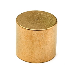Золотой 304 концы из нержавеющей стали шнур, Торцевые крышки, колонка, золотые, 10x11 мм, внутренний диаметр: 10 мм