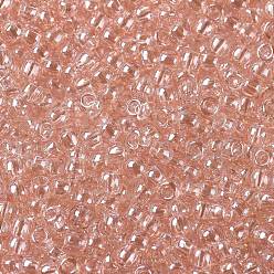 (106) Transparent Luster Rosaline Cuentas de semillas redondas toho, granos de la semilla japonés, (106) lustre transparente rosalina, 11/0, 2.2 mm, agujero: 0.8 mm, Sobre 5555 unidades / 50 g