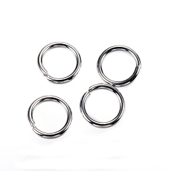 Stainless Steel Color 304 Stainless Steel Jump Rings, Open Jump Rings, Stainless Steel Color, 8x1mm, 18 Gauge, Inner Diameter: 6mm
