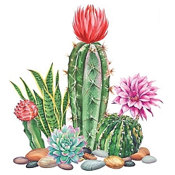 Cactus 5D Diamond Painting Kits for Adult Beginners, DIY Full Round Drill Picture Art, Rhinestone Gem Paint Kits for Home Wall Decor, Cactus, 300x300mm