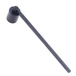 Gunmetal Stainless Steel Candle Snuffer, Gunmetal, 195x23mm, Hood: 23x36mm, Inner Size: 19mm