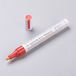 Red Metallic Marker Pens, for Metal, Wood, Ceramic, Glass, Rock Painting, DIY Photo Album, Card Making, Scrapbook Crafts , Red, 14.3x1.55cm
