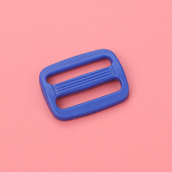 Azul Royal Ajustador de hebilla deslizante de plástico, bucles de correa de cincha multiusos, para cinturón de equipaje artesanía diy accesorios, azul real, 24 mm, diámetro interior: 25 mm
