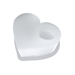 Corazón Moldes para portavelas diy, moldes de resina, para resina uv, fabricación artesanal de resina epoxi, corazón, 10.8x12.8x4.6 cm, diámetro interior: 4 cm