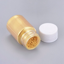 Gold Pearlescent Mica Powder, For UV Resin, Epoxy Resin & Nail Art Craft Jewelry Making, Gold, Bottle: 29x50mm, about 13~15g/bottle
