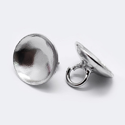Серебро 925 шкентель стерлингового серебра поручительств, для подвесных планок, серебряные, 5x7 мм, отверстие : 2 мм