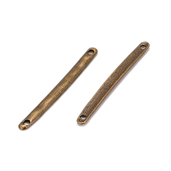 Antique Bronze Tibetan Style Bar Links connectors, for Jewelry Design, Cadmium Free & Nickel Free & Lead Free, Strip, Antique Bronze, 3x33x1mm, Hole: 1mm