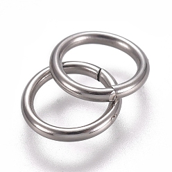 Нержавеющая Сталь Цвет 304 кольца прыжок из нержавеющей стали, паяные кольца, Замкнутые кольца для прыжков, цвет нержавеющей стали, 18 датчик, 7x1 мм, внутренний диаметр: 5.5 мм