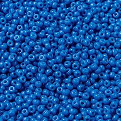 (RR4484) Duracoat Dyed Opaque Delphinium MIYUKI Round Rocailles Beads, Japanese Seed Beads, (RR4484) Duracoat Dyed Opaque Delphinium, 8/0, 3mm, Hole: 1mm, about 422~455pcs/bottle, 10g/bottle