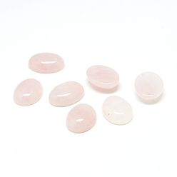 Cuarzo Rosa Cabujones naturales de piedras preciosas de cuarzo rosa, oval, 20x15x6 mm