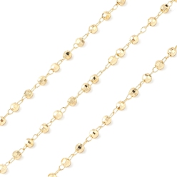 Золотой Латунные цепные цепи, с катушкой, круглые, несварные, золотые, 2x1.7x0.3 мм