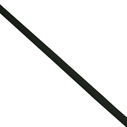 Черный Синтетические резиновые шнуры , без отверстия , плоский, чёрные, 10x2 мм, около 54.68~57.96 ярдов (50~53 м) / 2000 г