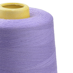 Pourpre Moyen Cordes de fil de couture de polyester, pour le tissu ou le bricolage, support violet, 0.1 mm, environ 7000 mètres / rouleau