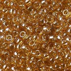 (103B) Medium Topaz Transparent Luster TOHO Round Seed Beads, Japanese Seed Beads, (103B) Medium Topaz Transparent Luster, 11/0, 2.2mm, Hole: 0.8mm, about 5555pcs/50g