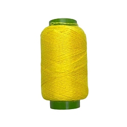 Золотистый Швейные нитки из полиэстера, для ручного и машинного шитья, вышивка кисточкой, золотые, 0.25 мм
