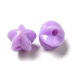 Medium Orchid Opaque Acrylic Beads, Star, Medium Orchid, 11.5x11x10mm, Hole: 2mm, about 1000pcs/500g