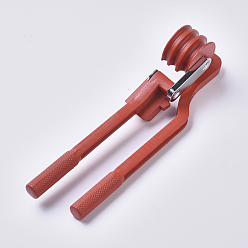 Roja Herramienta de doblado de tubos de 180 grado, 50 # dobladora de tubos de acero al carbono, herramienta manual de dobladora de tubos de alta resistencia, rojo, 26.8x6.7x5.9 cm
