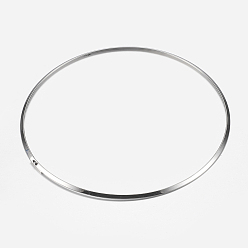 Stainless Steel Color 304 Stainless Steel Choker Necklaces, Rigid Necklaces, Neck Wire Necklaces, Rigid Necklaces, Neck Wire Necklaces, Rigid Necklaces, Stainless Steel Color, 5-3/8 inch(137mm)