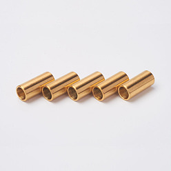 Золотой 304 магнитные застежки из нержавеющей стали с гладкой поверхностью и клеевыми концами, ионное покрытие (ip), колонка, золотые, 18x8 мм, отверстие : 6 мм