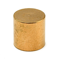 Золотой 304 концы из нержавеющей стали шнур, Торцевые крышки, колонка, золотые, 9x9 мм, внутренний диаметр: 8 мм