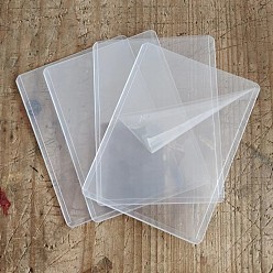 White PVC Card Sleeves, Protective Sleeves Holder for Game Cards, Sport Cards, Rectangle, White, 101x77mm