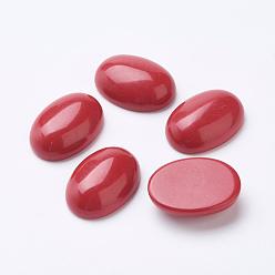 Synthetic Coral Synthetic Coral Cabochons, Oval, 25x18x8mm