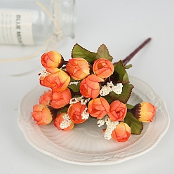 Corail Fleur artificielle d'eucalyptus en plastique, pour la fête de mariage décoration de la maison accessoires de mariage, corail, 240mm
