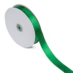 Lime Vert Ruban de satin de couleur unie simple face, pour l'artisanat d'arcs, décoration de mariage de fête de cadeaux, lime green, 1 pouces (25~26 mm), à propos de 100yards / roll (91.44m / roll)