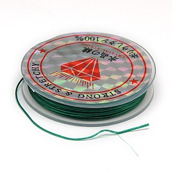 Vert Mer Chaîne de cristal élastique plat, Fil de cordon cordon de cristal, vert de mer, 0.8mm, environ 10.93 yards (10m)/rouleau