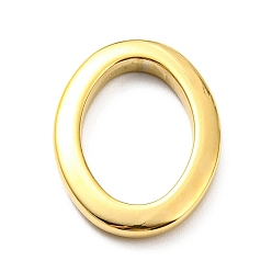 Настоящее золото 14K 304 нержавеющей стали связывающий кольца, овальные, реальный 14 k позолоченный, 24x18x3 мм, внутренний диаметр: 17.5x11.5 мм