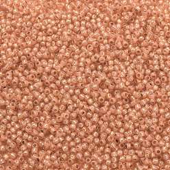 (2112) Silver Lined Milky Grapefruit Cuentas de semillas redondas toho, granos de la semilla japonés, (2112) pomelo lechoso forrado en plata, 11/0, 2.2 mm, agujero: 0.8 mm, acerca 1110pcs / botella, 10 g / botella