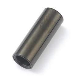 Electrophoresis Black 304 магнитные застежки из нержавеющей стали с клеевыми концами, колонка, электрофорез черный, 16x5 мм, отверстие : 3 мм