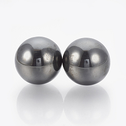 Hématite Magnétique Magnétiques perles synthétiques d'hématite, sphère de pierres précieuses, pas de trous / non percés, ronde, 24~25mm