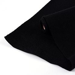 Negro Tejido no tejido bordado fieltro de aguja para manualidades bricolaje, negro, 450x1.2~1.5 mm, sobre 1 m / rollo