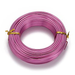 Camellia Round Aluminum Wire, Flexible Craft Wire, for Beading Jewelry Doll Craft Making, Camellia, 12 Gauge, 2.0mm, 55m/500g(180.4 Feet/500g)