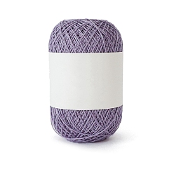 Medium Purple 175M Size 5 Linen & Polyester Crochet Threads, Embroidery Thread, Yarn for Lace Hand Knitting, Medium Purple, 1mm