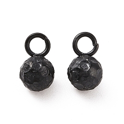 Electrophoresis Black 304 прелести нержавеющей стали, круглые, электрофорез черный, 7x4 мм, отверстие : 1.6 мм