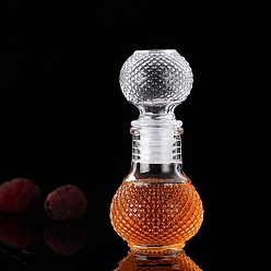Clair Mini bouteille d'alcool en verre créatif, bouteille de vin vide en verre miniature épaissi transparent, clair, 5.4x11.3 cm, capacité: 50 ml (1.69 fl. oz)