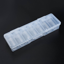 Clear Plastic Bead Storage Containers, Column, Clear, 2.7x4.75cm