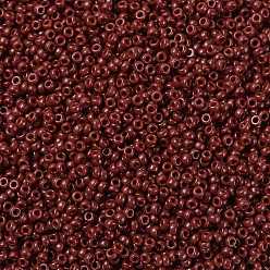 (RR4469) Duracoat Dyed Opaque Jujube MIYUKI Round Rocailles Beads, Japanese Seed Beads, (RR4469) Duracoat Dyed Opaque Jujube, 15/0, 1.5mm, Hole: 0.7mm, about 27777pcs/50g