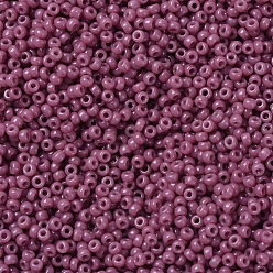 (RR4487) Duracoat Dyed Opaque Hydrangea MIYUKI Round Rocailles Beads, Japanese Seed Beads, (RR4487) Duracoat Dyed Opaque Hydrangea, 11/0, 2x1.3mm, Hole: 0.8mm, about 1100pcs/bottle, 10g/bottle