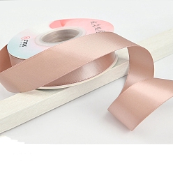 Dark Salmon 18M Polyester Double Face Satin Ribbons, Garment Accessories, Gift Wrapping Ribbon, Dark Salmon, 1 inch(25mm), about 19.69 Yards(18m)/Roll