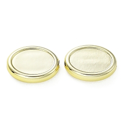 Golden Acrylic Beads, CCB Plastic Beads, Oval, Golden, 16x12x4mm, Hole: 1.6mm