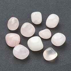 Розовый Кварц Природного розового кварца бусы, для проволоки, свернутой подвесками решений, нет отверстий / незавершенного, самородки, упавший камень, лечебные камни для 7 балансировки чакр, кристаллотерапия, драгоценные камни наполнителя вазы, 21~27.5x19~23x12~21 мм