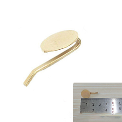 Doré  Accessoires de bâton de cheveux en alliage, avec plateau, or, Plateau: 15 mm, 25mm, 10 pcs /sachet 