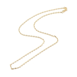 Настоящее золото 18K Ожерелье из латунных цепей lumachina для женщин, без кадмия и без свинца, реальный 18 k позолоченный, 17.83 дюйм (45.3 см)