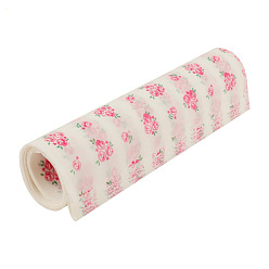 Fleur Papier papier ingraissable imprimé wrap tissu, rectangle, pour les fournitures de cuisine, motif rose, 250x213mm, 50 pièces / kit